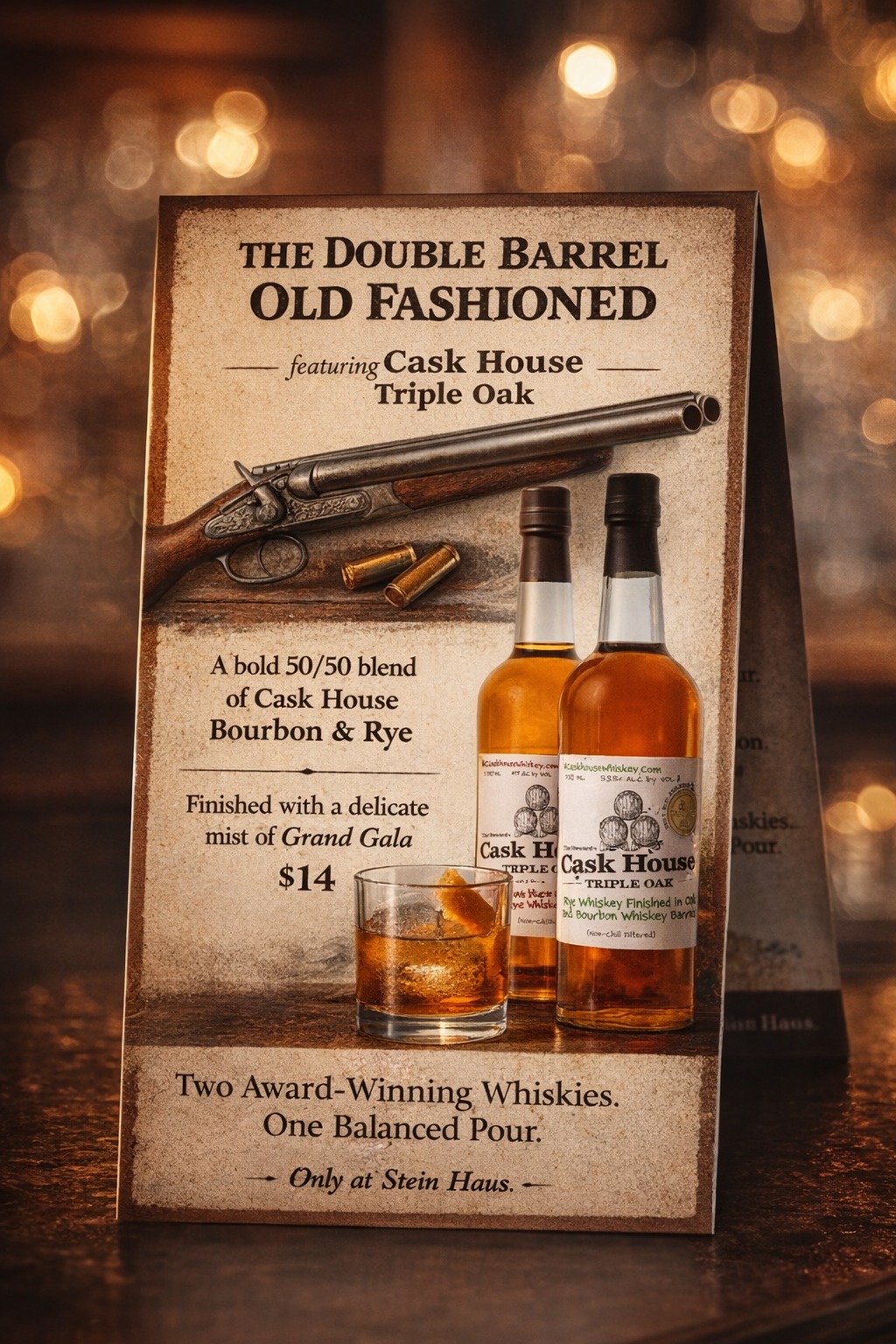 Double Barrel Old Fashioned promo