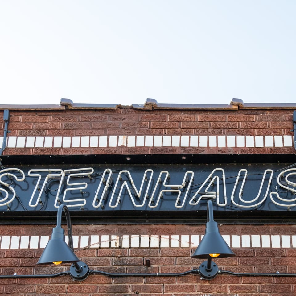Steinhaus exterior sign