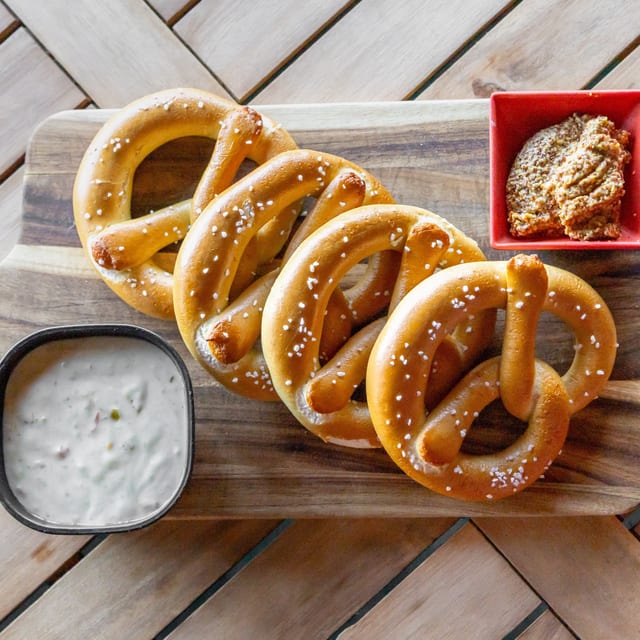 Gus' Pretzel Board.