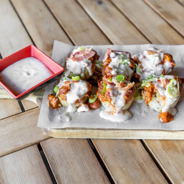 Loaded Tater' Bites.